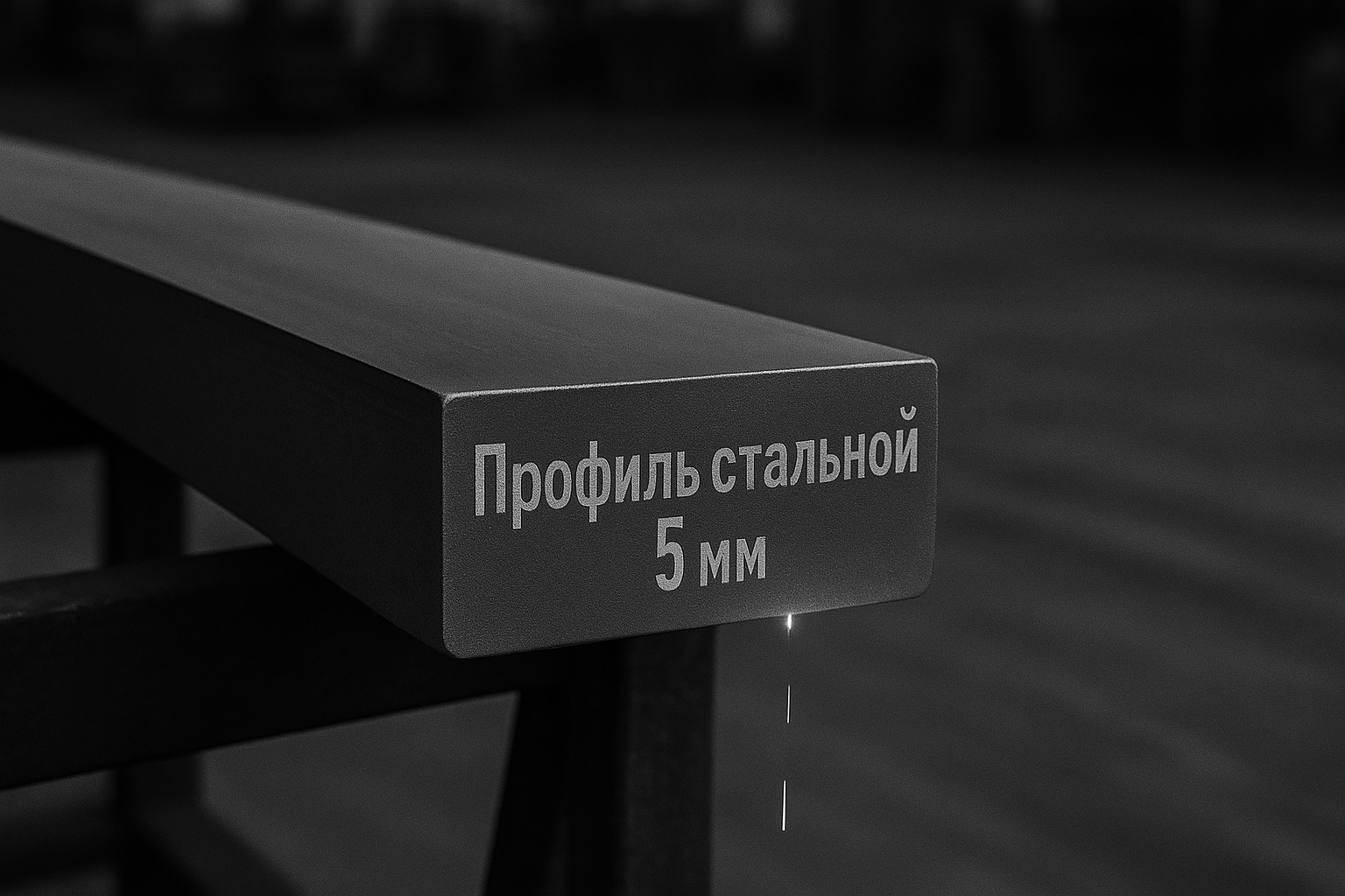 Пример работы: Стальной профиль 5 мм — газовая отрезка + маркировка