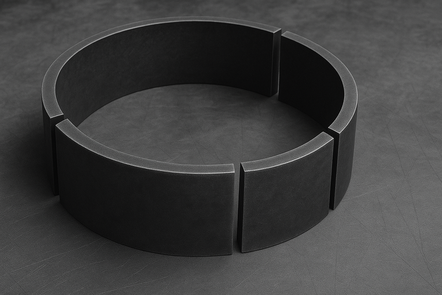Ст3 Ø530×10: резка сегментов кольца
